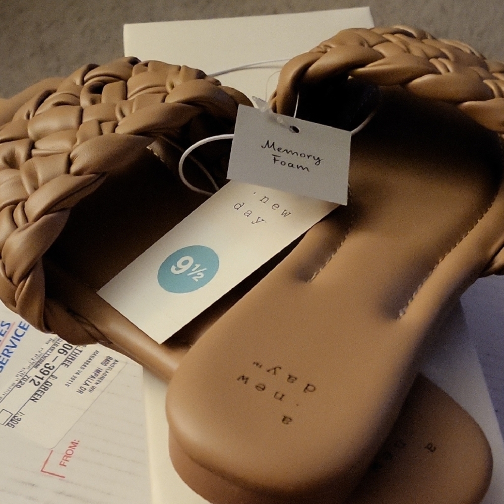 A New Day Women's Tan Braided Sandals - Picture 3 of 4